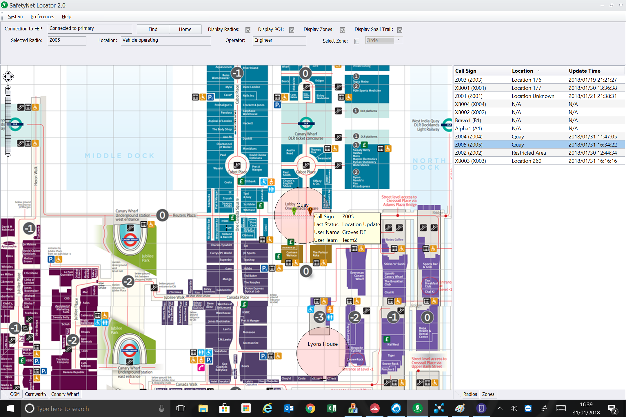 Canary Location Image