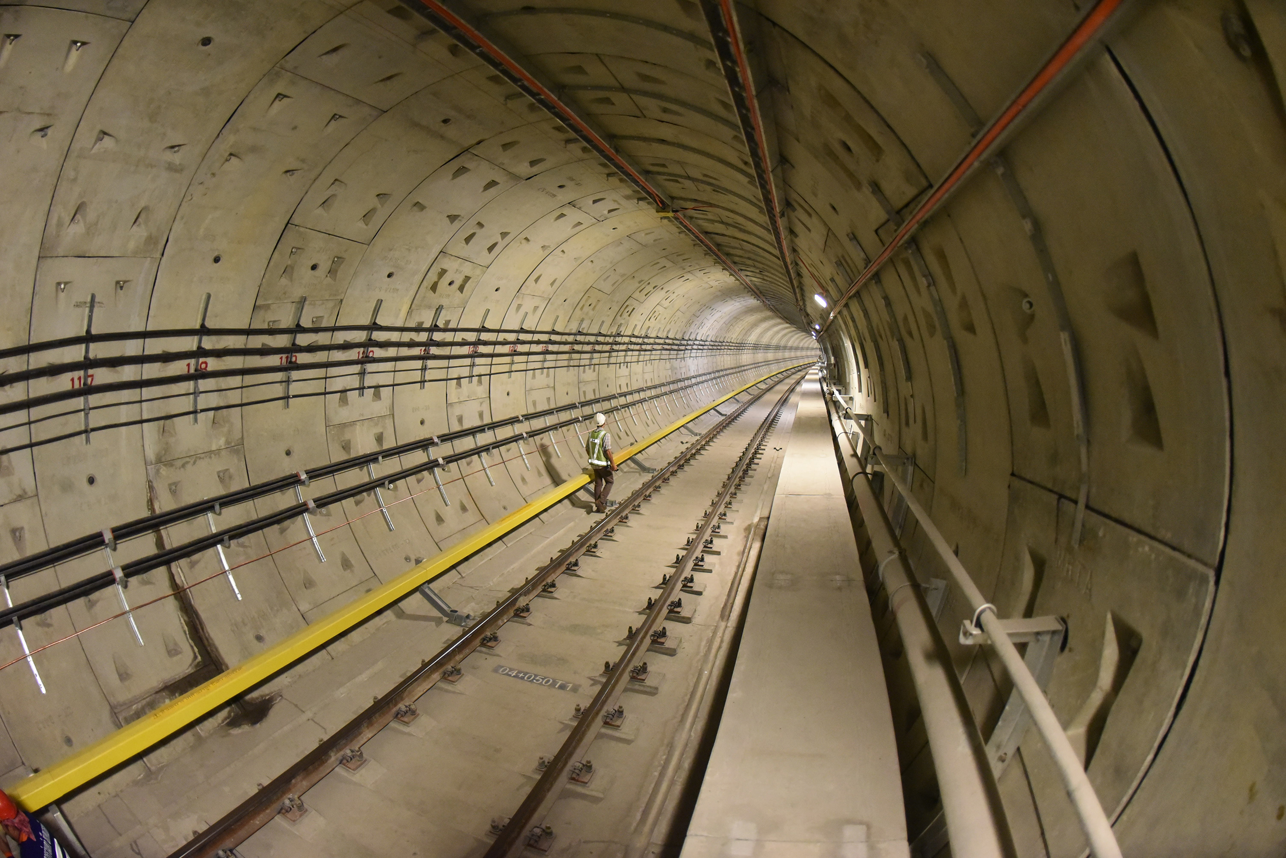 Mrt,Tunnel,Construction,By,Boring,Machine,And,System,Underconstruction,In